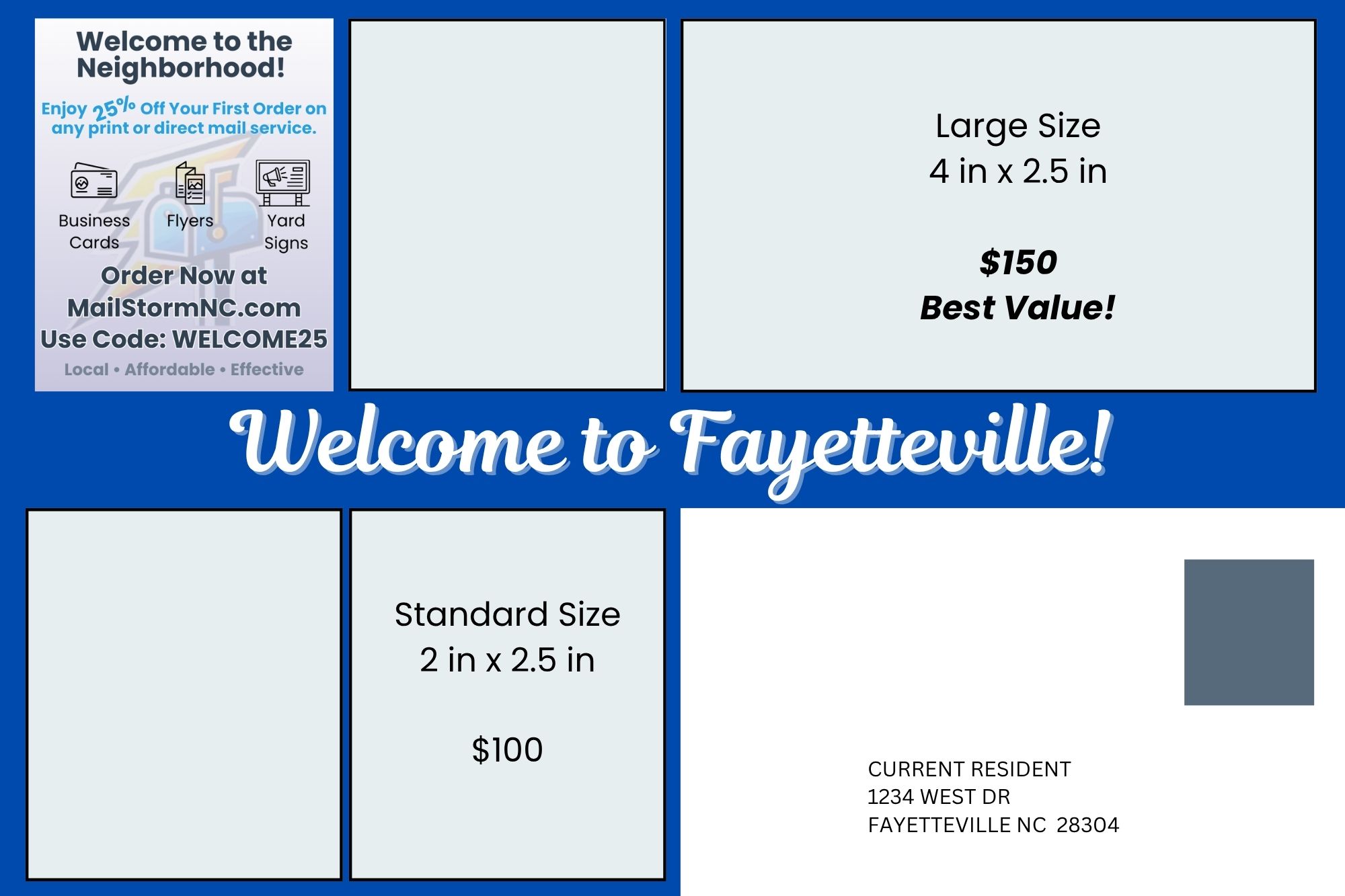 New Movers Program Direct Mail Card